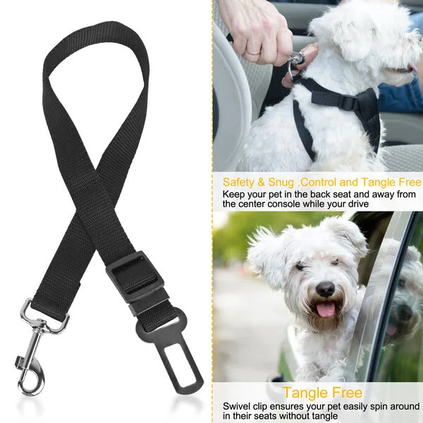 2-Pack Dog Seat Belt Harness – Adjustable Car Safety Lead”).