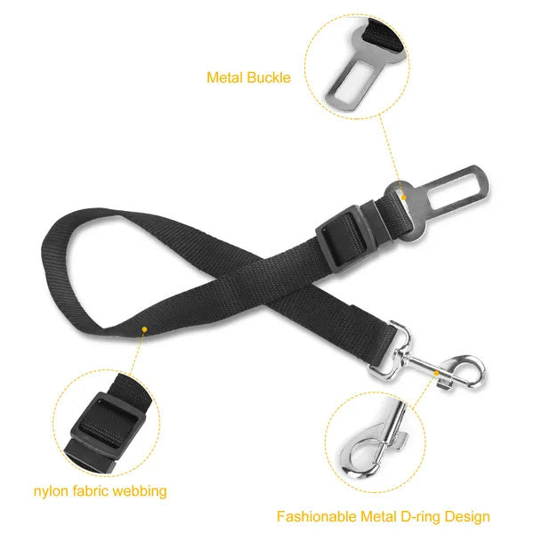 2-Pack Dog Seat Belt Harness – Adjustable Car Safety Lead”).