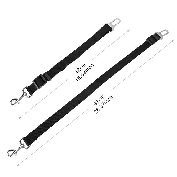 2-Pack Dog Seat Belt Harness – Adjustable Car Safety Lead”).